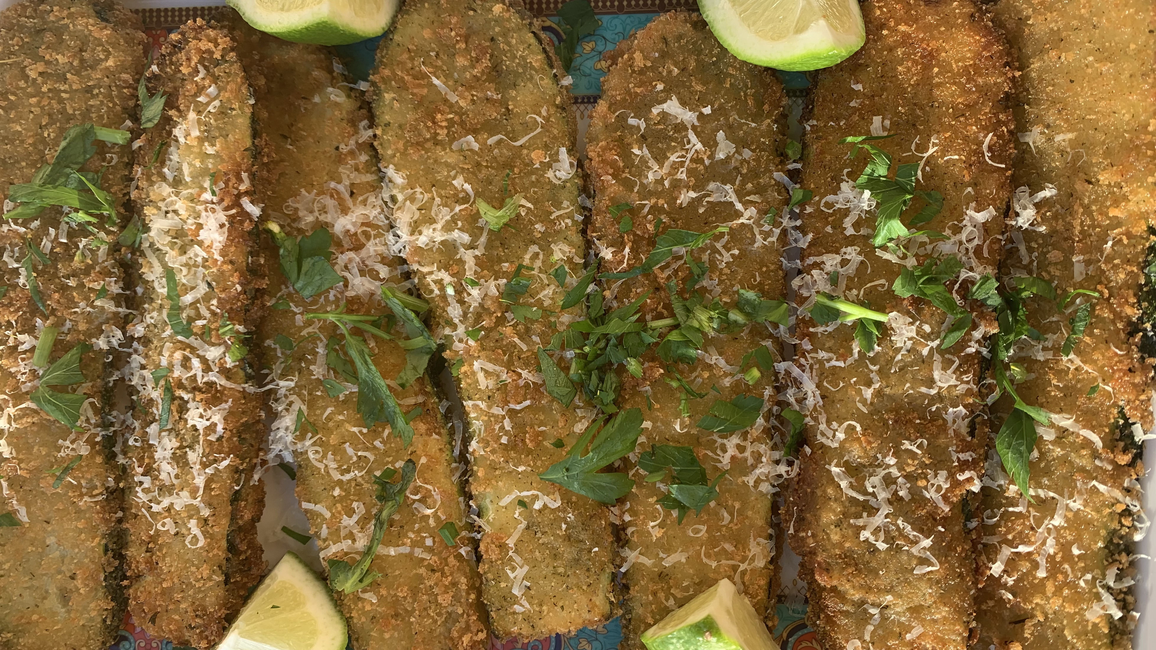 Panko Breaded Zucchini Fritters